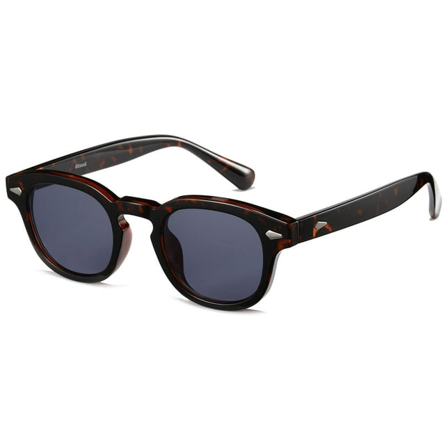 Gtand Gafas de Sol Unisex Retro Vintage con Lentes Redondas Tinteadas para Hombre y Mujer de Moda, Círculo 46 mm