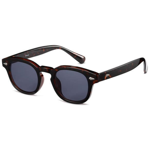 Gtand Gafas de Sol Unisex Retro Vintage con Lentes Redondas Tinteadas para Hombre y Mujer de Moda, Círculo 46 mm