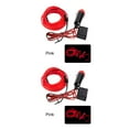 thumbnail image 3 of relayinert Car Interior Lighting LED Strip Car LED Wire Rope Tube Line flexible Neon Light Car Decor Light Pink red 2Set, 3 of 6