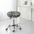 thumbnail image 7 of Fotbe Flowers and Bee Stool Covers Round,Waterproof Round Bar Stool Covers Bar Chair Covers Washable Stool Cushion Slipcover for 12-14 Inch Chair-, 7 of 7