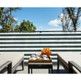 thumbnail image 4 of 3' x 231' Dark Green With White Stripes Residential Commercial Privacy Deck Fence Screen 160 GSM Weather Resistant Outdoor Protection Fencing Net for Balcony Verandah Porch Patio Pool Backyard Rails, 4 of 5