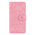 thumbnail image 4 of Allytech Galaxy A50 Wallet Case, Slim Fit Lightweight Shockproof PU Leather Mandala Embossed Folio Kickstand Bumper Protective Cards Holder Wallet Cases Covers for Samsung Galaxy A50, Pink, 4 of 13