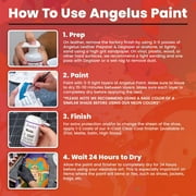 Angelus Acrylic Leather Paint, Sellers Kit, Flexible Paint For Shoes, Sneakers, Leather, Canvas, Furniture, and More - 12 Colors (1 oz Each)