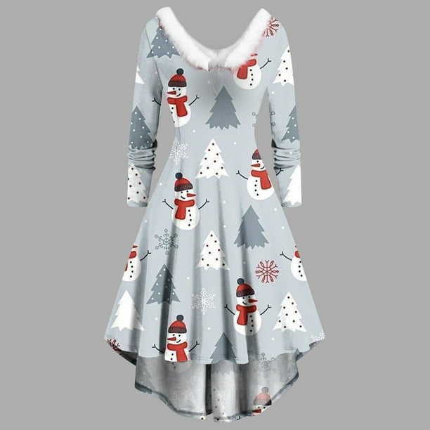 Long sleeve 2024 christmas dress