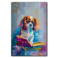 thumbnail image 3 of English Toy Spaniel Decor Poster Unframe, English Toy Spaniel Dog Canvas Wall Art, Dog Reading Book Canvas Print Painting Poster Wall Decor Dog Lovers Gifts, 3 of 6