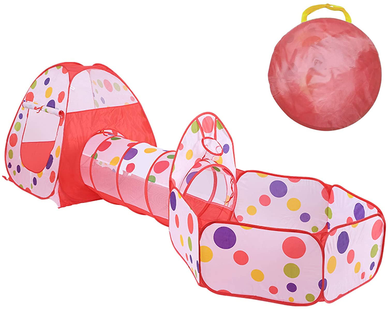 Details about   Girls Princess Fairy Tale Castle Play Tent Crawl Tunnel Ball Pit w/ Storage Case 