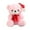 A-Pink, variant on JeashCHAT Christmas Gifts Bear Stuffed Animal 7.9 inches Cute Bear Doll Plush Toy with Red Snowflake Christmas Hat and Scarf, Xmas Holiday Party Decorations