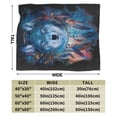 thumbnail image 3 of Wijzvio Wolf Dreamcatcher Throw Blanket Soft Fuzzy Fleece Blanket For Couch Bed Living Room Decoration 40"X30", 3 of 9