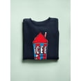 thumbnail image 3 of Classic Cup Design - Retro ICEE 'Coldest Drink In Town' Men's Sweatshirt, 3 of 4