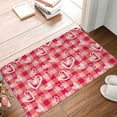 thumbnail image 4 of Sikiie valentine day with heart Print Flannel Anti-slip Floor Mat 16x24in, Thickened Dustproof Entrance Door Mat Floor Mat for Kitchen, Bathroom, Laundry Room, 4 of 7