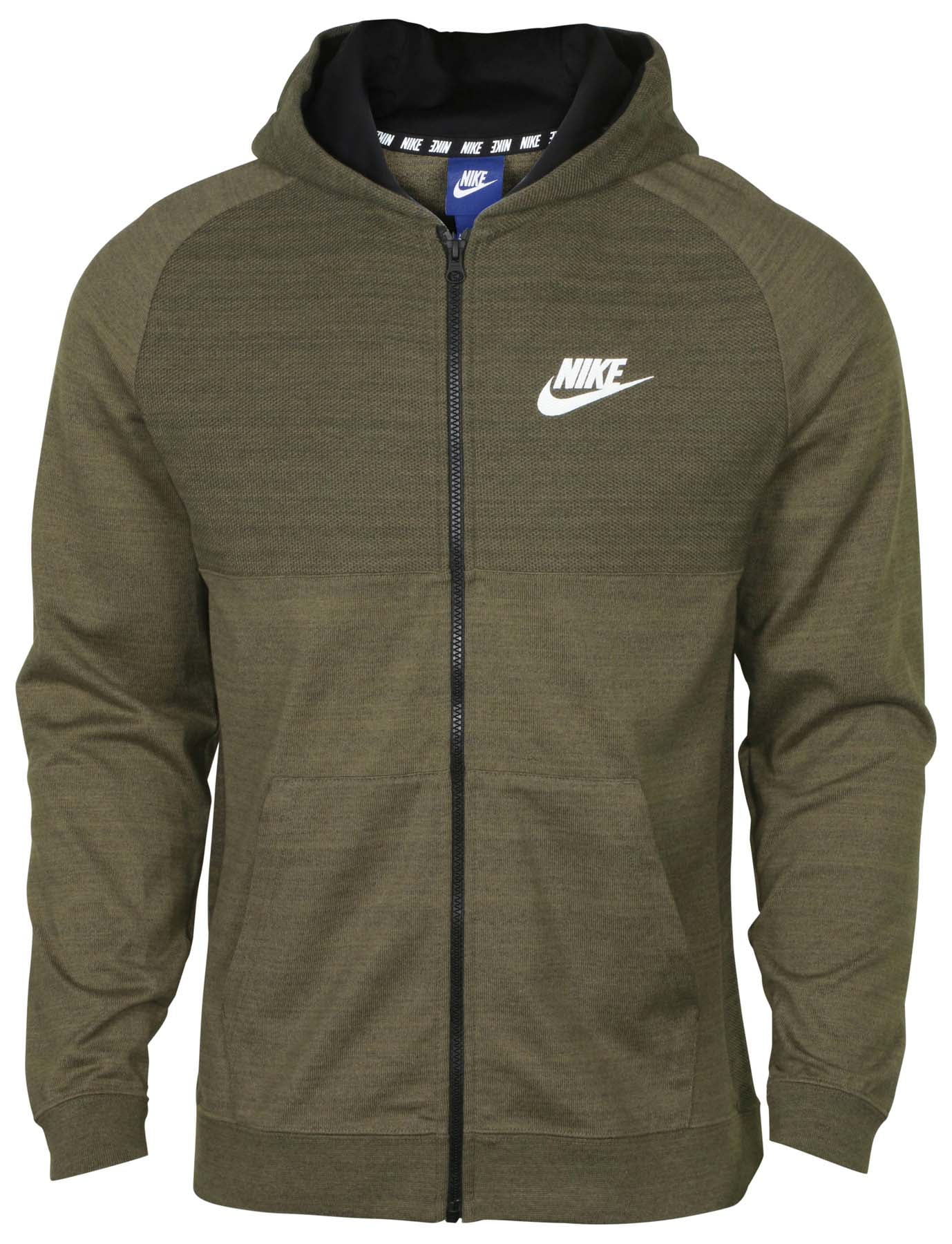 Nike Men's Advance Full Zip Sportswear HoodieMedium Olive