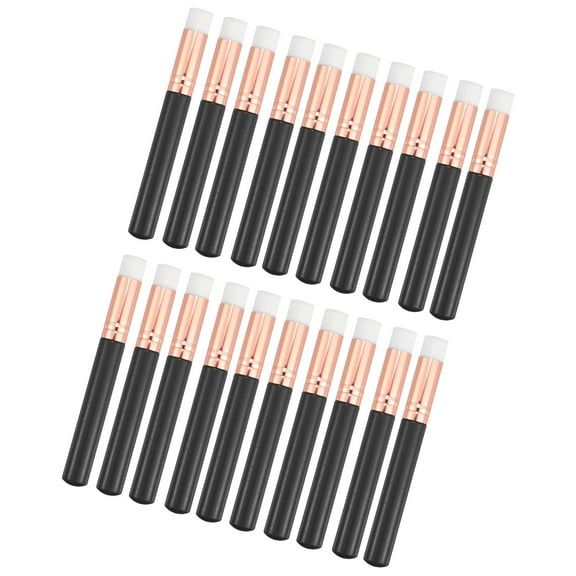Vocoste Travel Blending Makeup Brush Set Foundation Contour Concealer Blusher Brush 10.3x1.4cm Black 20 Pcs