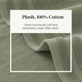 thumbnail image 5 of Modern Threads Damask Jacquard 6-Piece Cotton Bath Towel Set with Embellished Borders, Sage, 5 of 8