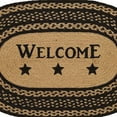 thumbnail image 3 of VHC Brands 9799 20 x 30 in. Farmhouse Jute Oval Shape Stencil Rug&amp;#44; Welcome, 3 of 3