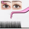 thumbnail image 3 of Eyelash Tweezers Stainless Steel Fan Lash Eyebrow Tweezer Comb tool Makeup B6Q0, 3 of 6