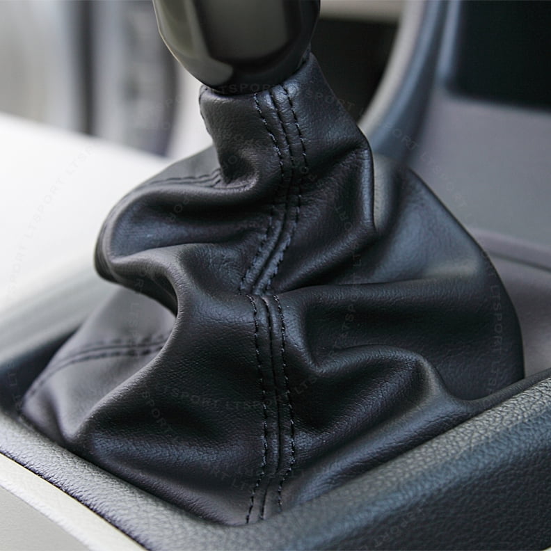 Shift Boot Real Leather for Nissan 370Z 09-16 Black Stitch Manual Stick shifter