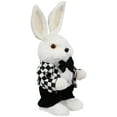 thumbnail image 4 of Northlight Boy Easter Rabbit Figurine in Checkered Jacket - 10", 4 of 6
