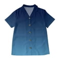 thumbnail image 5 of Women's Short Sleeve V Neck Loose Fit Tops Shirts Blouses Solid Color Casual Daily Wear Vacation Travel Fashion Essential Gift for Women | CSEONE,Dark Blue L, 5 of 9