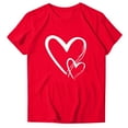 thumbnail image 5 of Puyaiuu Dog Mom Shirts for Women Dog Lover Tshirts Cute Paw Love Heart Print Tee Tops Gift, 5 of 6