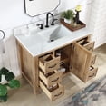 thumbnail image 6 of Javier 42" Bath Vanity in Spruce Antique Brown with White Grain Composite Stone, 6 of 18