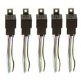 thumbnail image 1 of 5 Unids Car Truck Auto 12V 40A Relay Relays 5 Pin 5P \u0026 5 Cables, 1 of 5