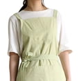 thumbnail image 4 of Cotton Apron Embroidered Letters Waterproof Oil Proof Apron with Pockets Chef Apron for Kitchen Mint Green Free Size, 4 of 10