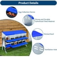 thumbnail image 5 of Chicken Nesting Box, 6/8/10 Compartments Nesting Boxes for Chickens, Chicken Laying Boxes with/without Legs, Roll Away Nesting Box for Chickens Laying Egg with Lid Cover to Protect Eggs, 5 of 6