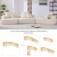 thumbnail image 4 of 156"Modular Sectional Sofa with Square Arm&6 Pillows,Upholstered Floor Couch Set with No Wooden Frame,Modern Sectional Couches for Living Room, Apartment and Office,Beige, 4 of 9