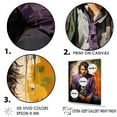 thumbnail image 3 of Designart "Lavender Ledger Pop Art Portrait" Woman Pop Art Canvas Prints, 3 of 7