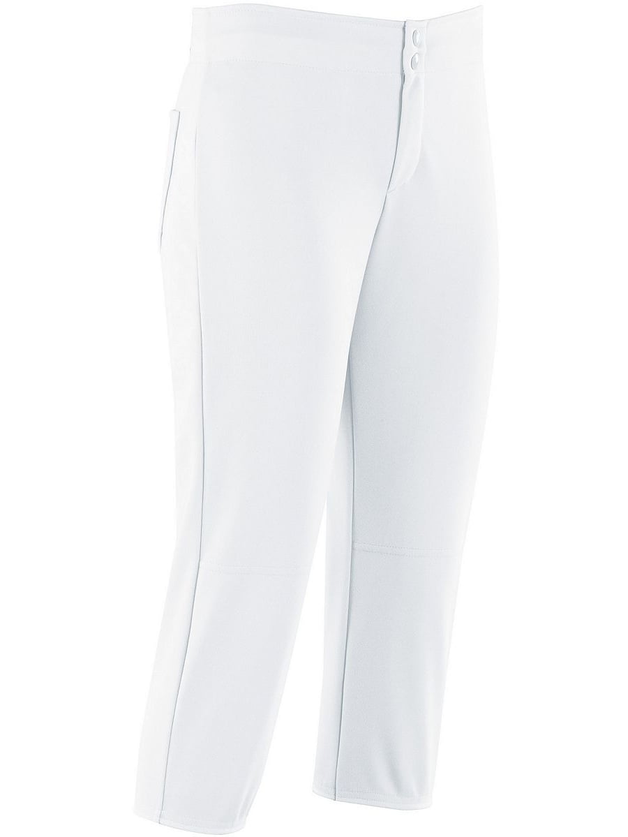 HighFive 315133 Unbelted Softball Pant Girl'S, White, L
