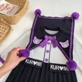 thumbnail image 5 of Vestidos infantiles para niñas, bonito vestido tejido Kuromi de dibujos animados, vestido plisado con lazo Preppy Kawaii para niñas, vestido suéter de fiesta de princesa, 5 of 5