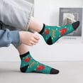 thumbnail image 6 of Uemuo Hens And Rooster Printed Crew Socks, Moisture-Wicking Socks, Athletic Socks for Men Breathable Cushion Socks Casual Sport Socks for Running Traveling, 6 of 6