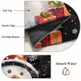 thumbnail image 6 of Round Rugs 8Ft, Black Snowman Christmas Round Area Rug Washable Indoor Throw Carpet, Berry Snowflake Xmas Large Non Slip Circle Rug for Kids Room RV Home Decor Aesthetic, 6 of 8
