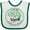 White and Green, variant on Inktastic I Wear Green for Myself- Cerebral Palsy Awareness Boys or Girls Baby Bib