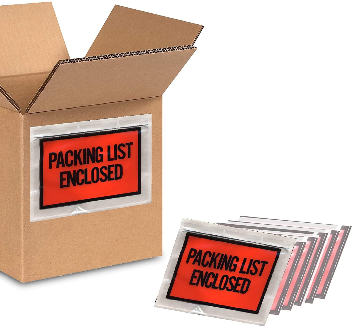 Packing List Enclosed 4.5 x 5.5 Panel Face Envelope Back Side Load 1000 Pieces 