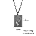 thumbnail image 7 of EUEAVAN Black Moon Dream Catcher Pendant Stainless Steel Necklace Jewelry, 7 of 7