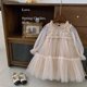 thumbnail image 4 of Vestido de niña Primavera y otoño Vestido de princesa con parches de encaje elegante para niñas pequeñas, 4 of 6