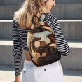 thumbnail image 2 of Easygd Sky Sunset Bronze Dragon Canvas Backpack: Stylish, Lightweight, and Versatile with Large Capacity and Adjustable Straps –, 2 of 7