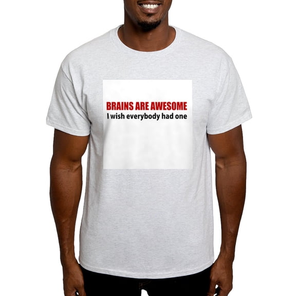 CafePress - Brains Are Awesome T Shirt - Men's Classic Graphic T-Shirt
