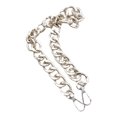 thumbnail image 1 of Bolsa gruesa de aleación plana, colgantes de hombro con cadena, moda para mujer, bolso cruzado, correa para el hombro, correa de repuesto, cinturones Plata 100cm Sunnimix Cadena de bolso, 1 of 8