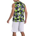 thumbnail image 2 of Pofeuu Football Print Basketball Jersey, Shirts for Men Youth Basketball Jersey Crew Neck-Small, 2 of 6