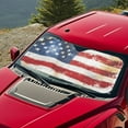 thumbnail image 3 of KUIFORTI Front Car Windshield Cover Foldable Sun Shield for Car Windshield American Flag Automotive Interior Sun Protection Guaranteed UV Protection, 3 of 6