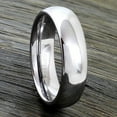 thumbnail image 5 of Tungsten Rings for Men Wedding Bands for Him 4mm Silver Polished Classic, 5 of 5