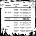 thumbnail image 5 of Oval Halloween Tablecloth, Oval Halloween Table Cloth with Pumpkin Spider Web Bat Tablecloth, Waterproof Wrinkle Free Oval Tablecloth Polyester Fabric Table Cover for Halloween Party Decoration, Black, 5 of 5