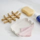 thumbnail image 5 of 2 Pack Durable Bamboo Soap Dish with Drip Tray for Bathroom Soap (Black + White), 5 of 5