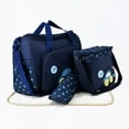thumbnail image 4 of 4Pcs Functional Baby Diaper Bag Set with Removable Changing Mat and Milk Bag, 4 of 19
