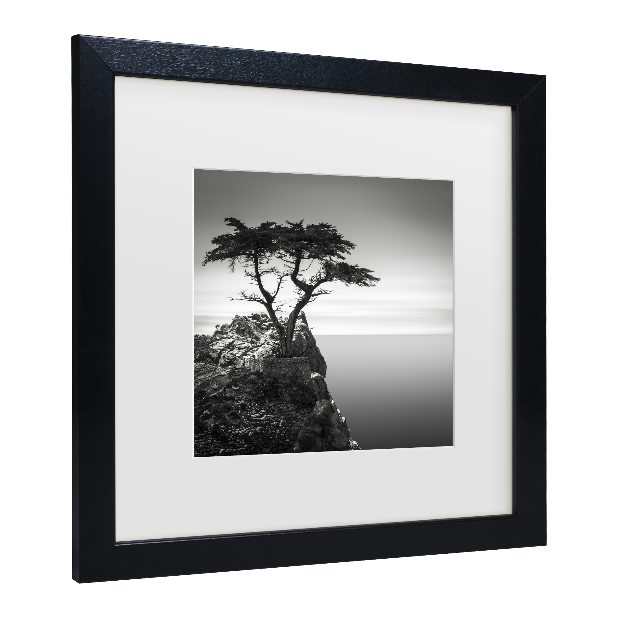 Dave MacVicar 'The Lone Cypress' Matted Framed Art