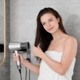 thumbnail image 4 of Hair Dryer Holder, Strong Adhesive Installation, Gray/White, Blow Dryer Hanger Wall Mount, Hair Dryër Stands, Heat-Resistant Design, For Bathroom Home Salon Hotel Gym Locker Room, 4 of 9