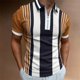 thumbnail image 2 of Camisetas con Cuello en V Hombres de Moda Impresa de Manga Corta, Camiseta Casual con Cuello en V para la Primavera Y el Uso Diario, 2 of 3