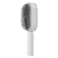 thumbnail image 2 of Professional Self Cleaning Comb Shaping Styling Tools Girls Portable Detangling White, 2 of 10